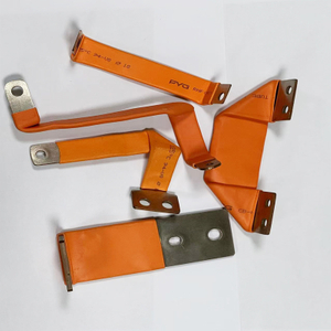 Изготовленная на заказ гибкая шина из твердой алюминиевой медной фольги с термоусадочной пластиковой оболочкой для соединения с батареей